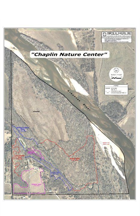 An aerial view of the chaplin nature center.