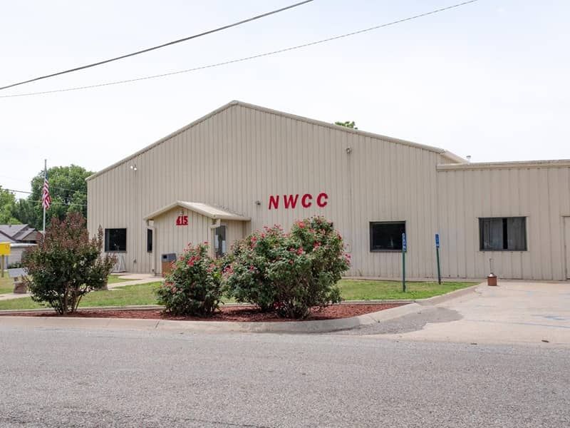 Northwest Community Center A building with the word nwcc on it