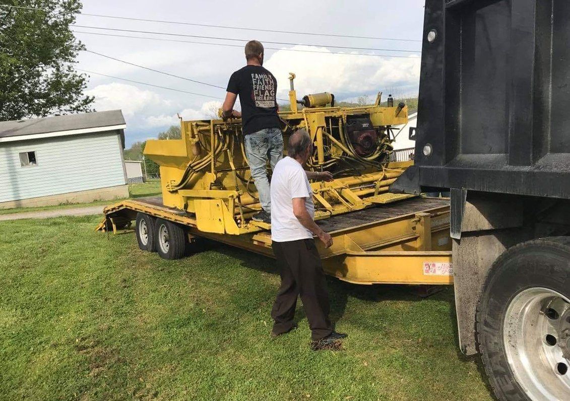 unloading sealcoating equipment, driveway sealcoating, sealcoating company near memilan pa