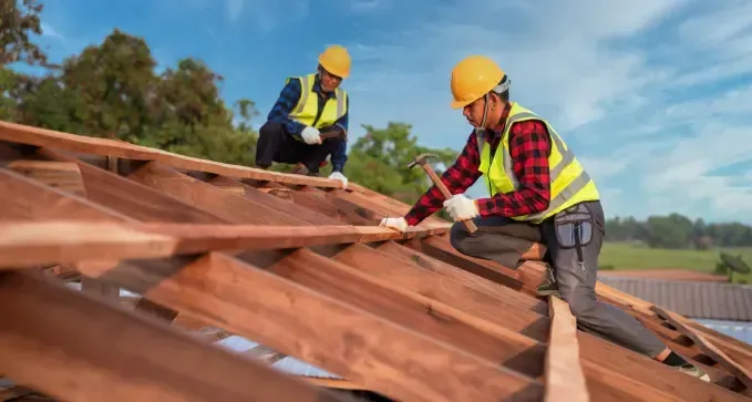 construcción de de estructura de madera para tejado en Illescas, Toledo