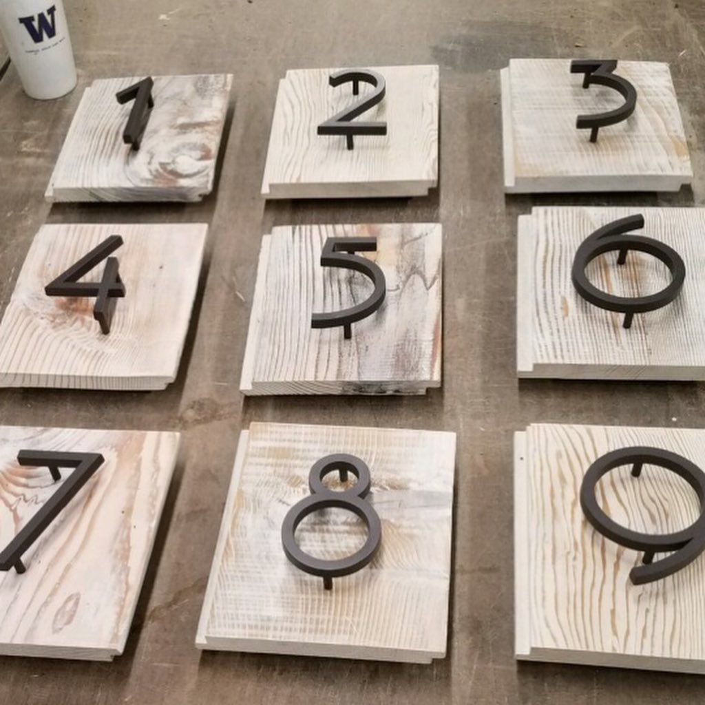 A bunch of wooden squares with numbers on them