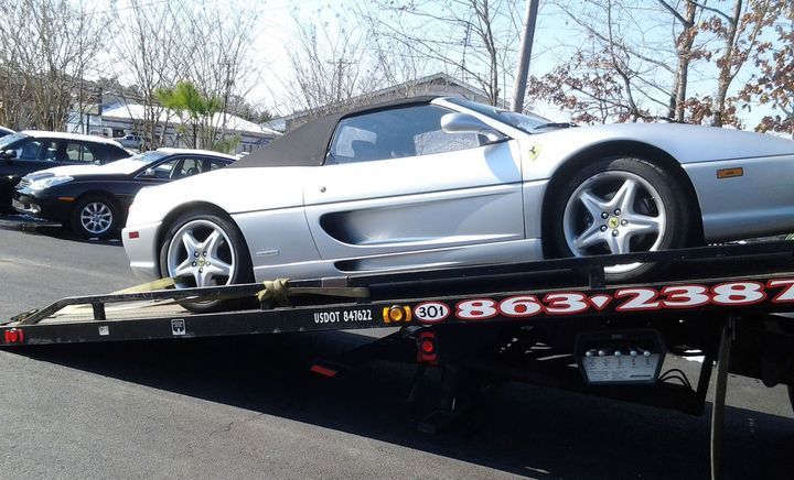 Towing a sports car
