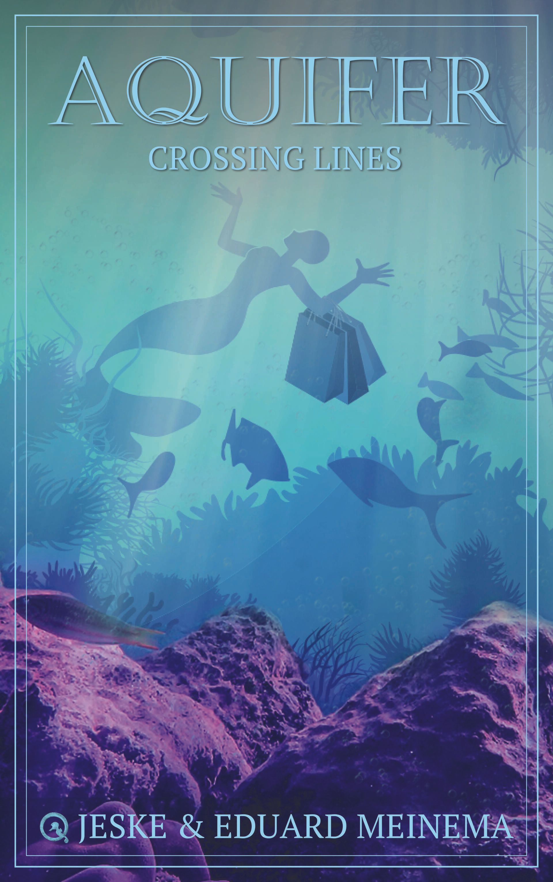 Crossing Lines,  Aquifer Book # 2, Urban Fantasy series about the mermaid like creatures, known as Aquiferians