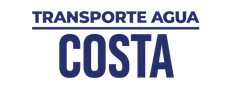 El logotipo de transporte aguas costa es azul y blanco.