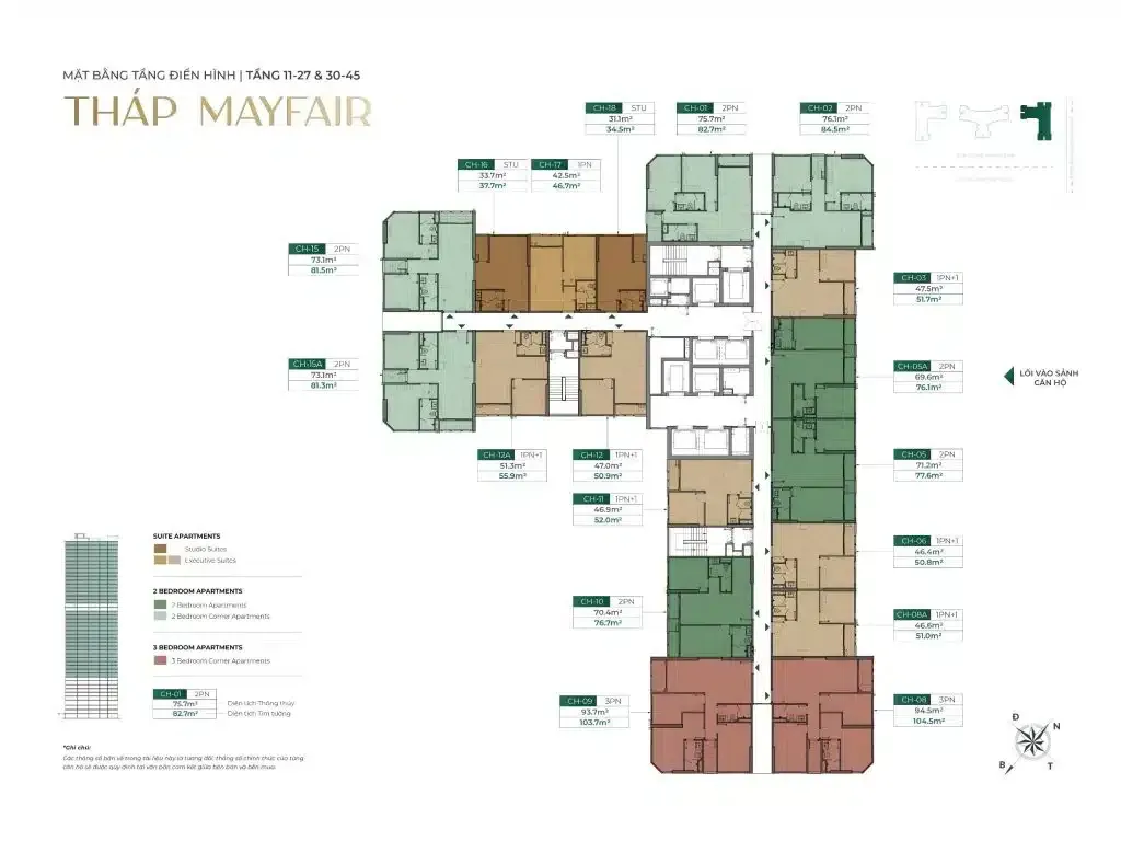Typical Floor Plan - MAYFAIR M1