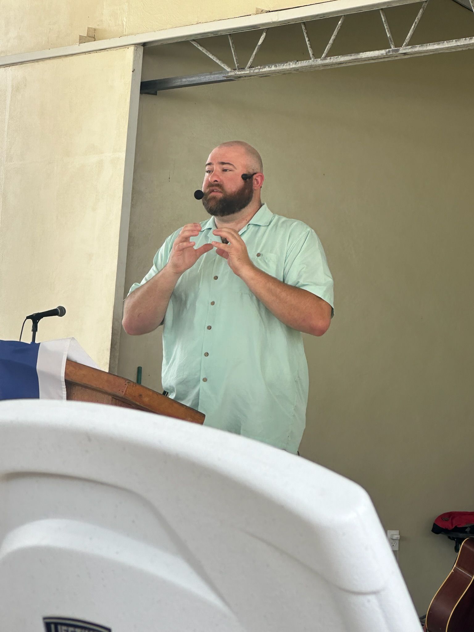 billy Campbell preaching