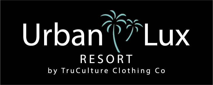 A logo for urban lux resort by truculture clothing co.