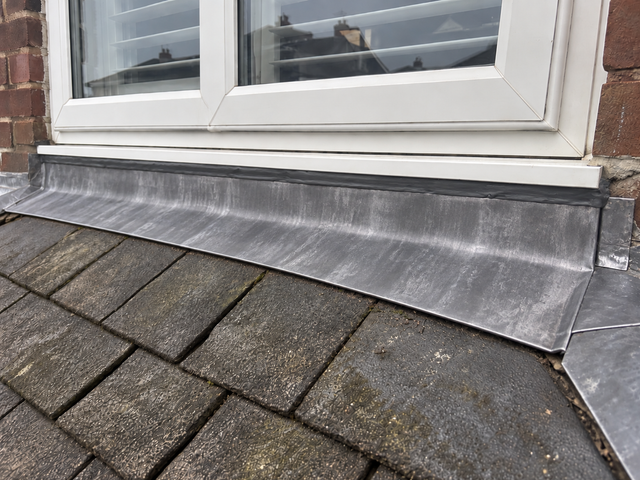 New lead flashing fitted by Roofers Swinton