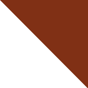 A brown and white triangle on a white background.