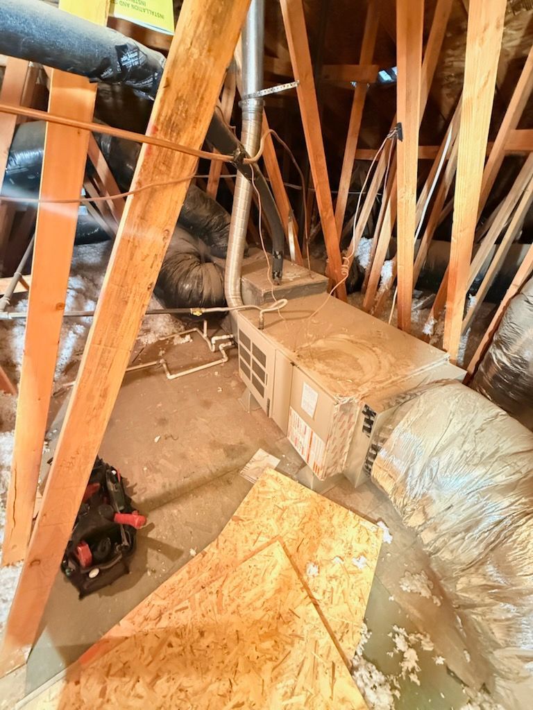 Before ductwork replacement by Preciado Air Conditioning in Palmdale