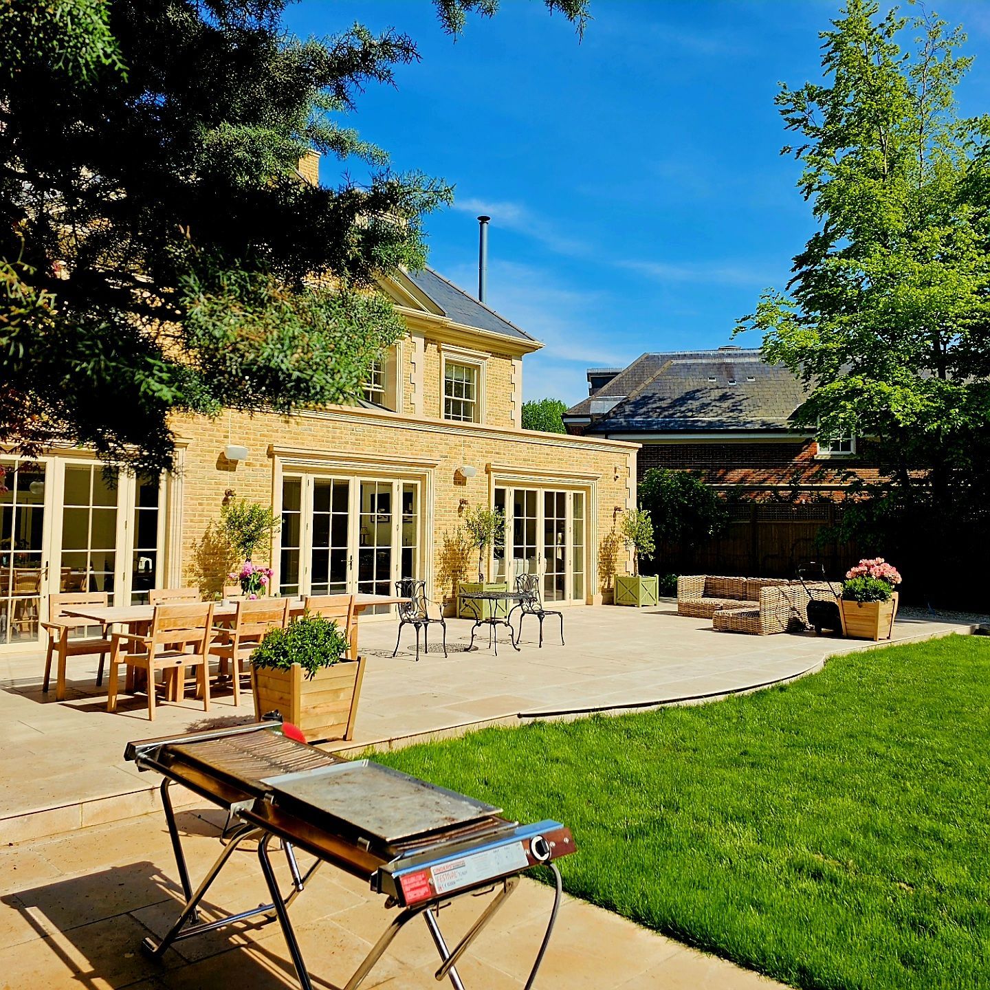 Landscaping in the garden. The path in the garden