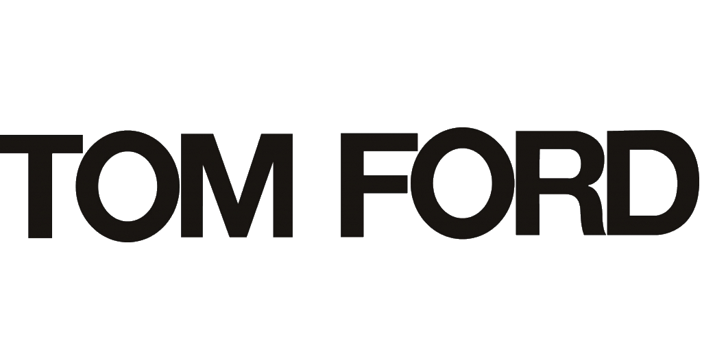 Logo TOM FORD in nero, carattere sans-serif.