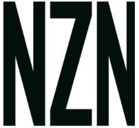 NZN in grassetto, sans-serif, testo nero.