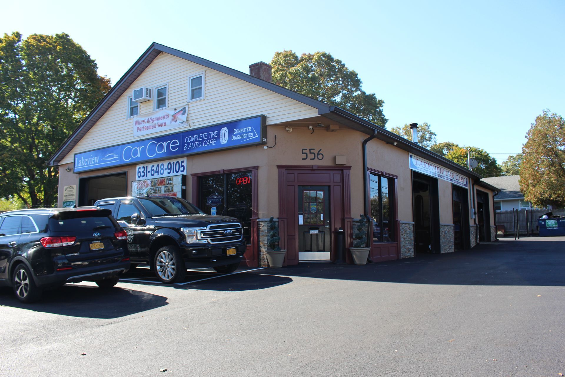 In Front of Lakeview Car Care in Ronkonkoma, NY