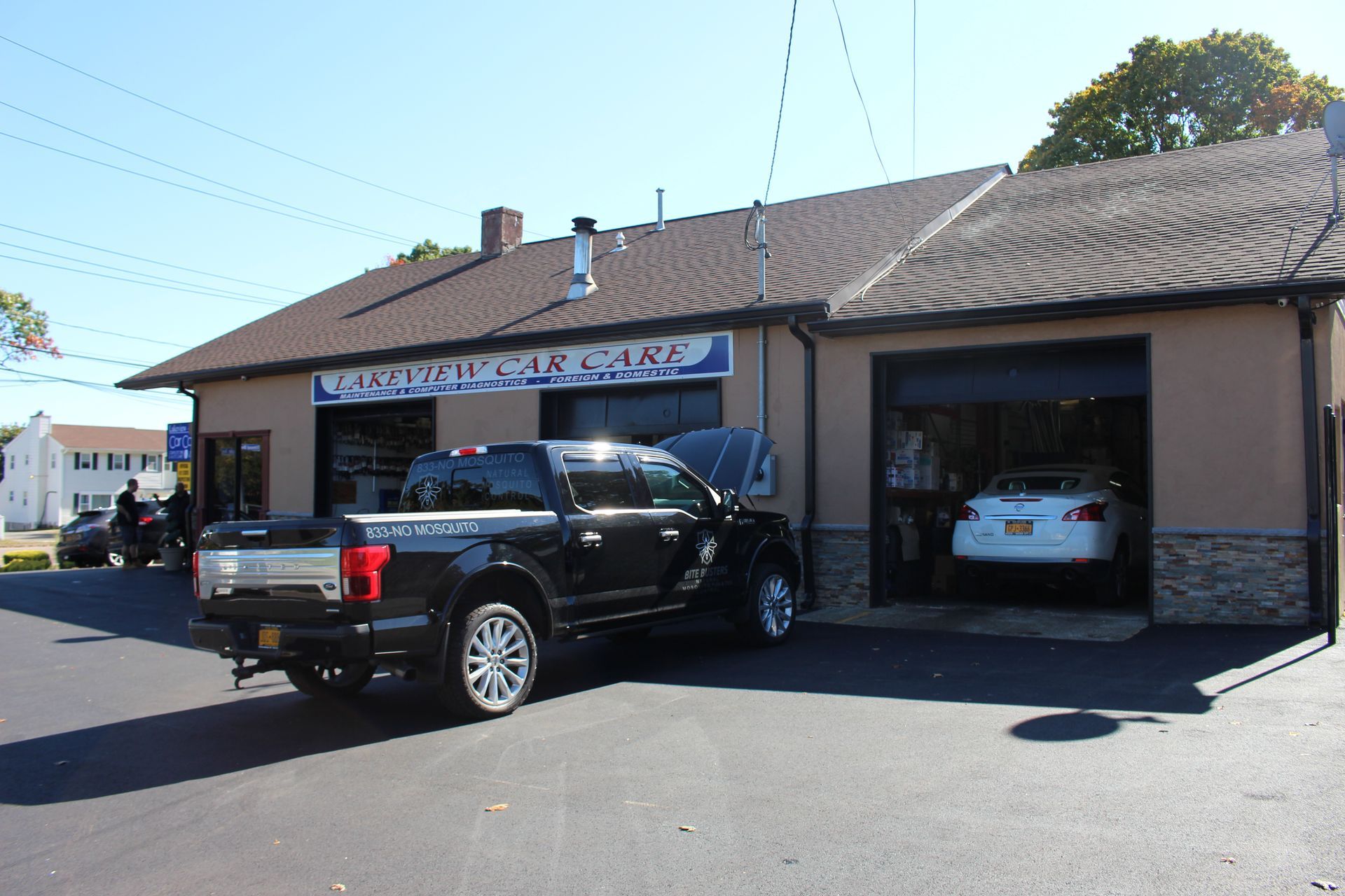 Pick-up Truck Parked in Front of Our Garage at Lakeview Car Care in Ronkonkoma, NY