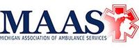 MAAS logo: Dark blue text