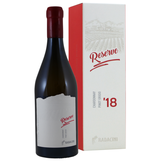 Radacini Reserve Chardonnay/Pinot Grigio in geschenkverpakking OP=OP