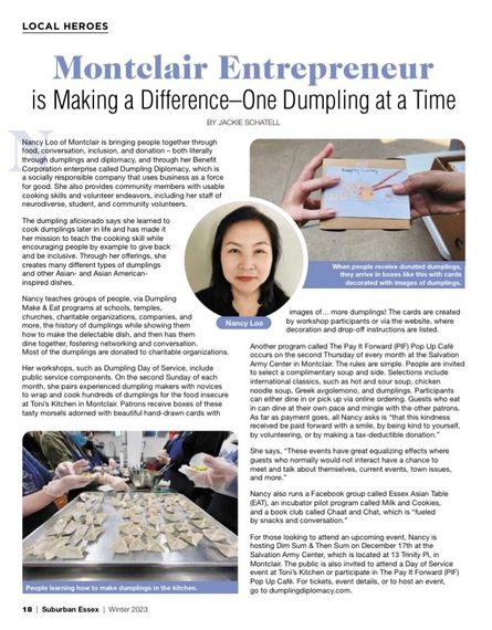 Montelair entrepreneur is making a difference - one dumpling at a time