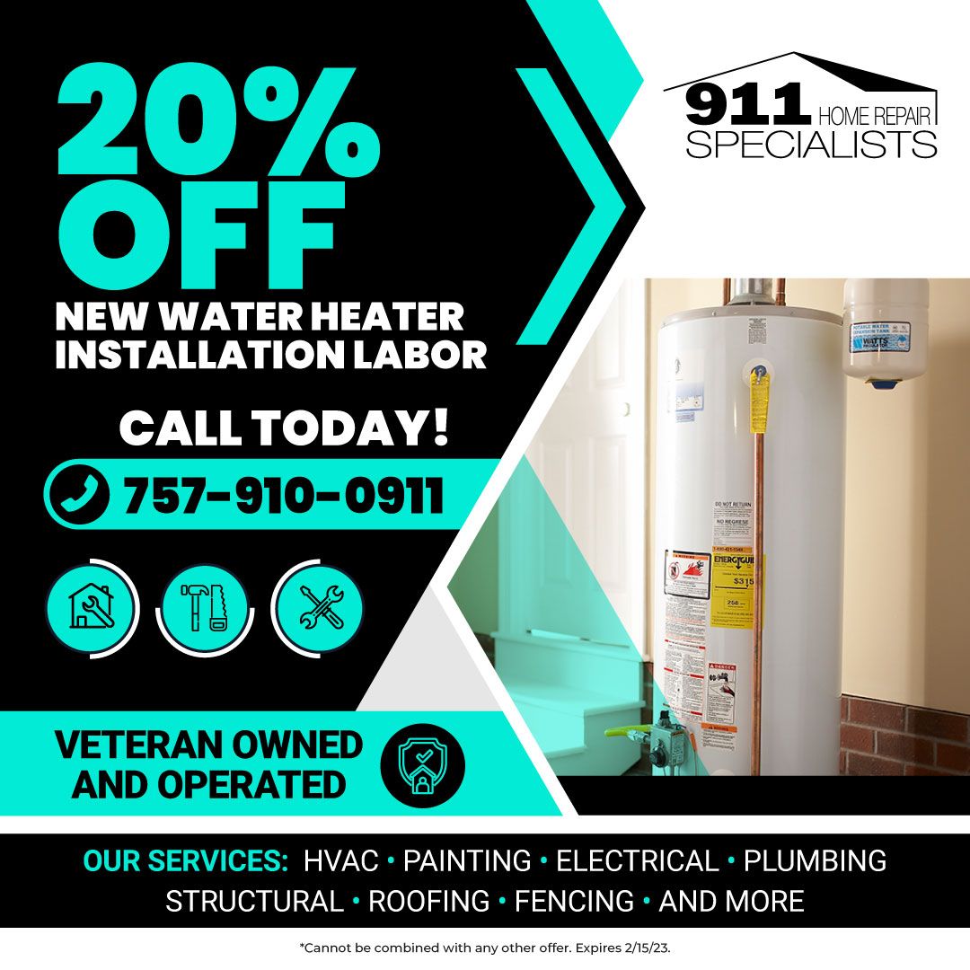 new water heater installation
