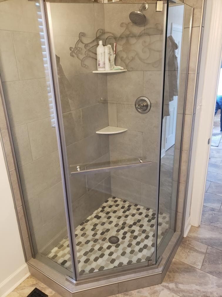 corner shower