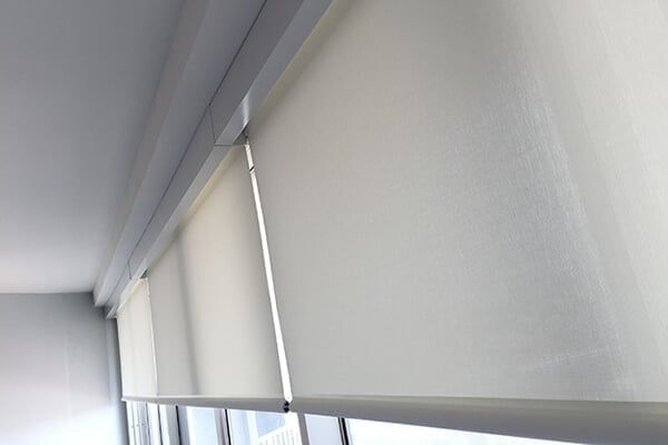 White Roller Window Blinds — Window Treatments in Destin, FL