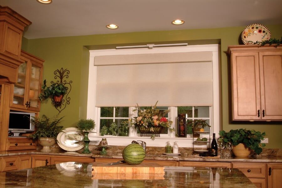 White Solar Screen on Kitchen — Window Treatments Showroom in Destin, FL