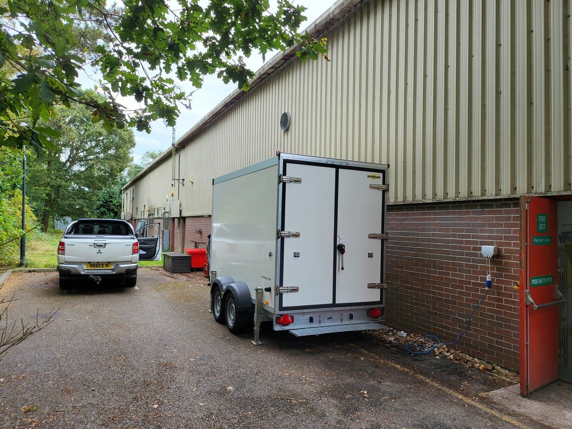freezer trailer used at a butchers