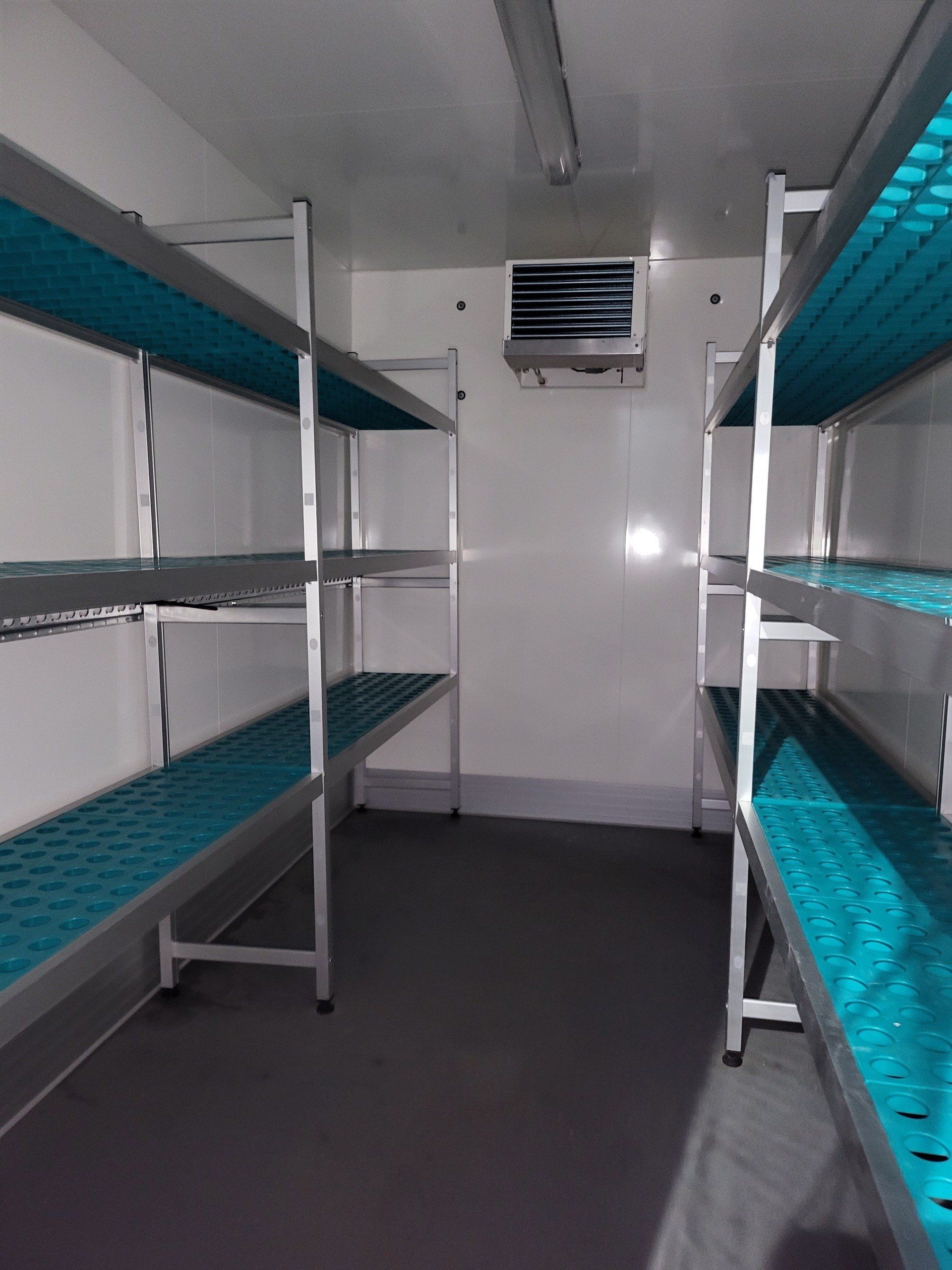 inside a fridge trailer