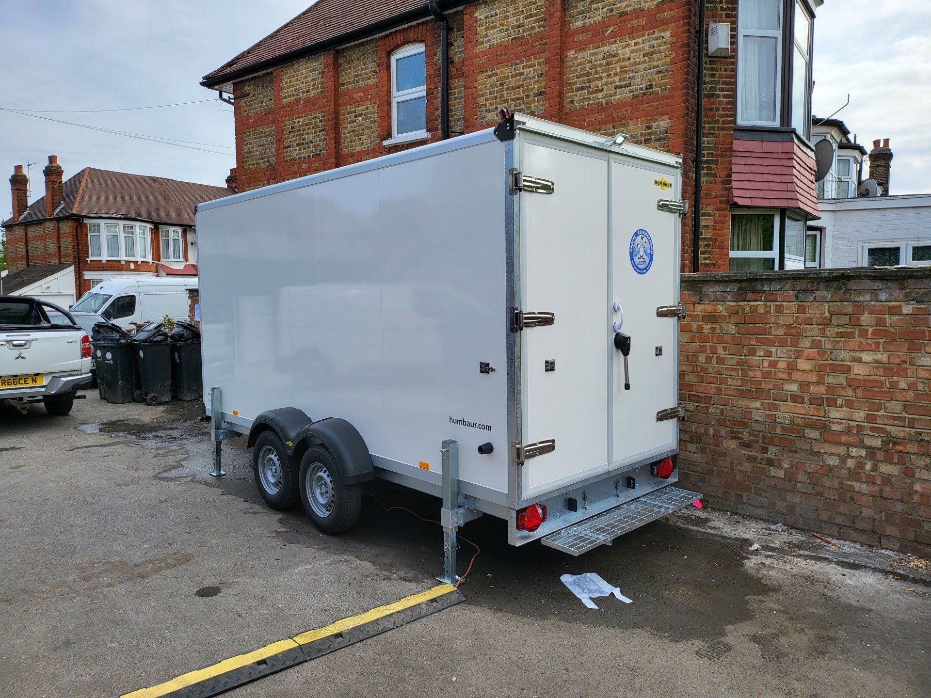 large freezer trailer side