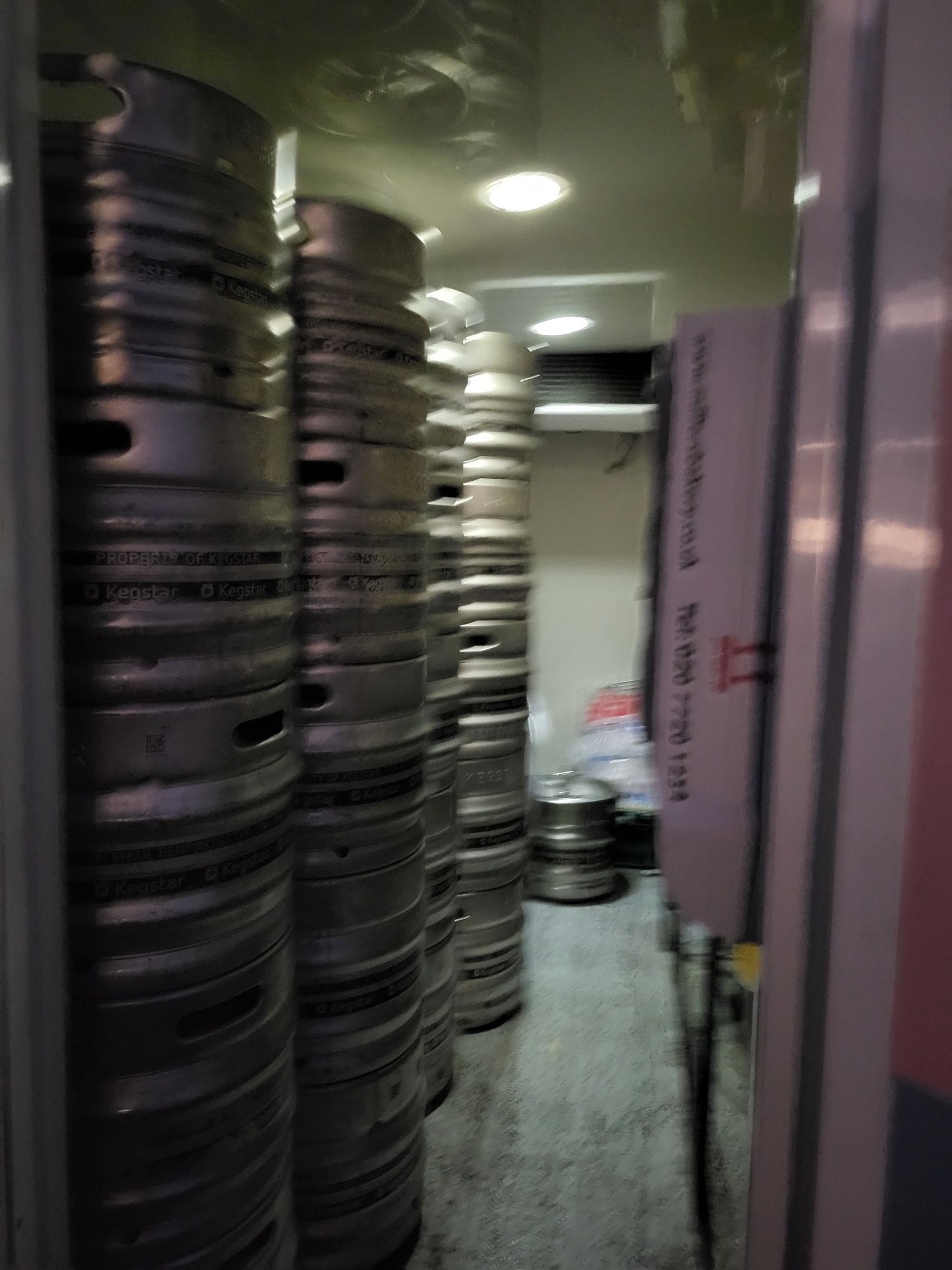 keg refrigeration inside