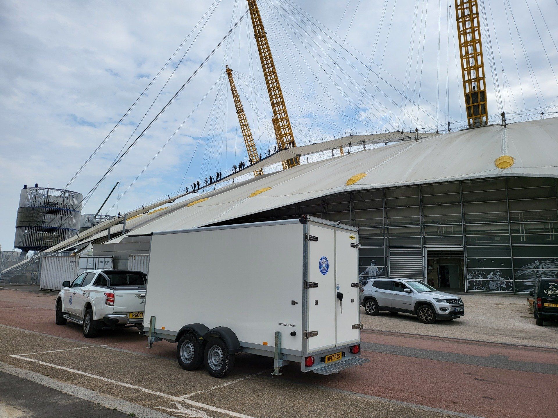 o2 Arena refrigerated trailer