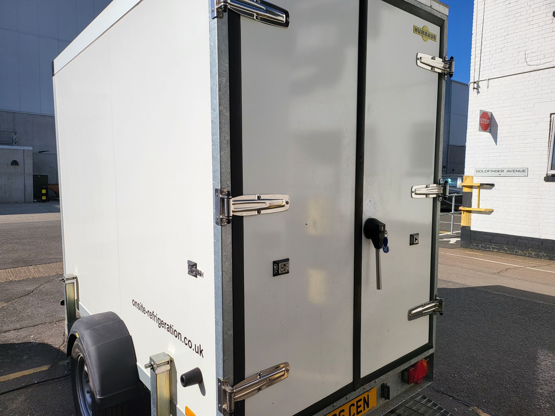 Refrigerated trailer at Pinewood Studios