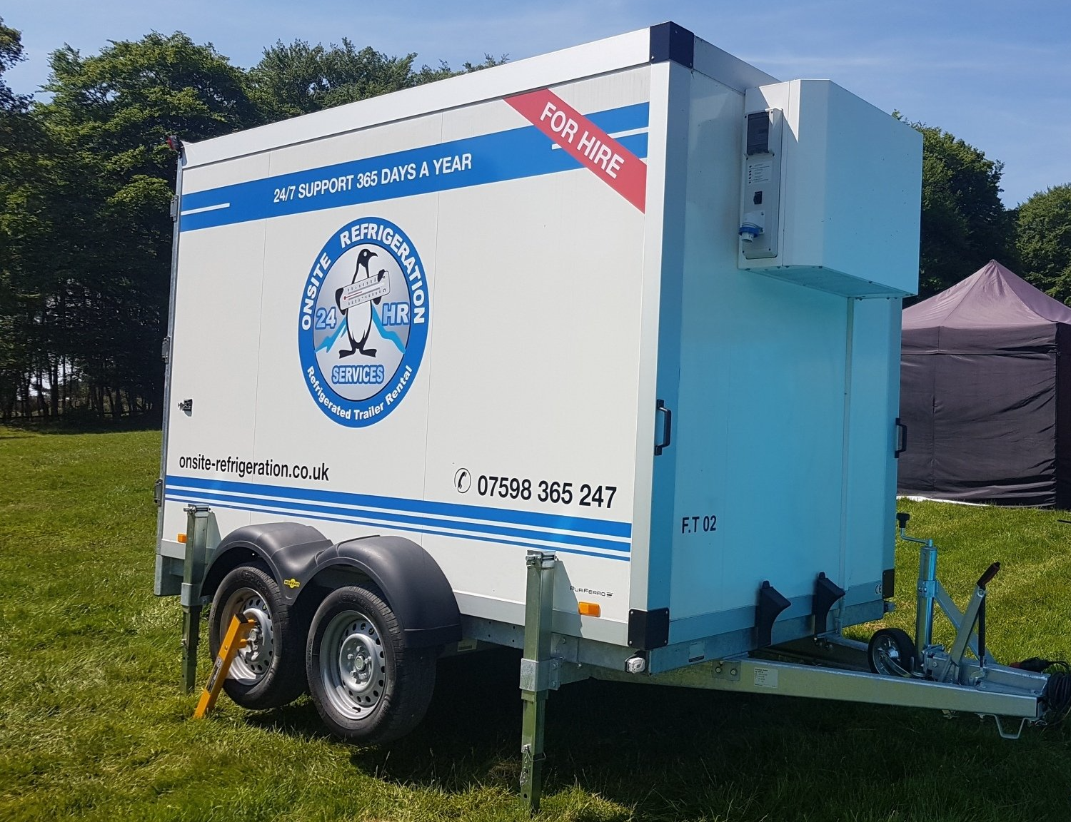 10cu fridge trailer for refrigerated trailer hire across London and the South East