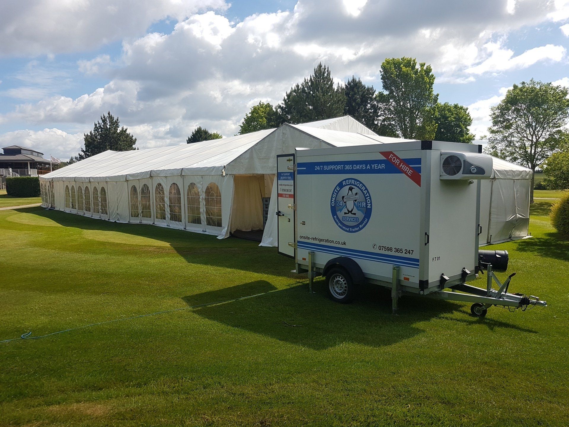 wedding caterers refrigerated trailer