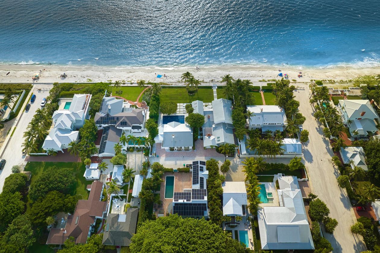 naples houses by the ocean