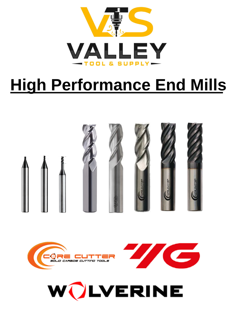 A poster for high performance end mills by vts valley