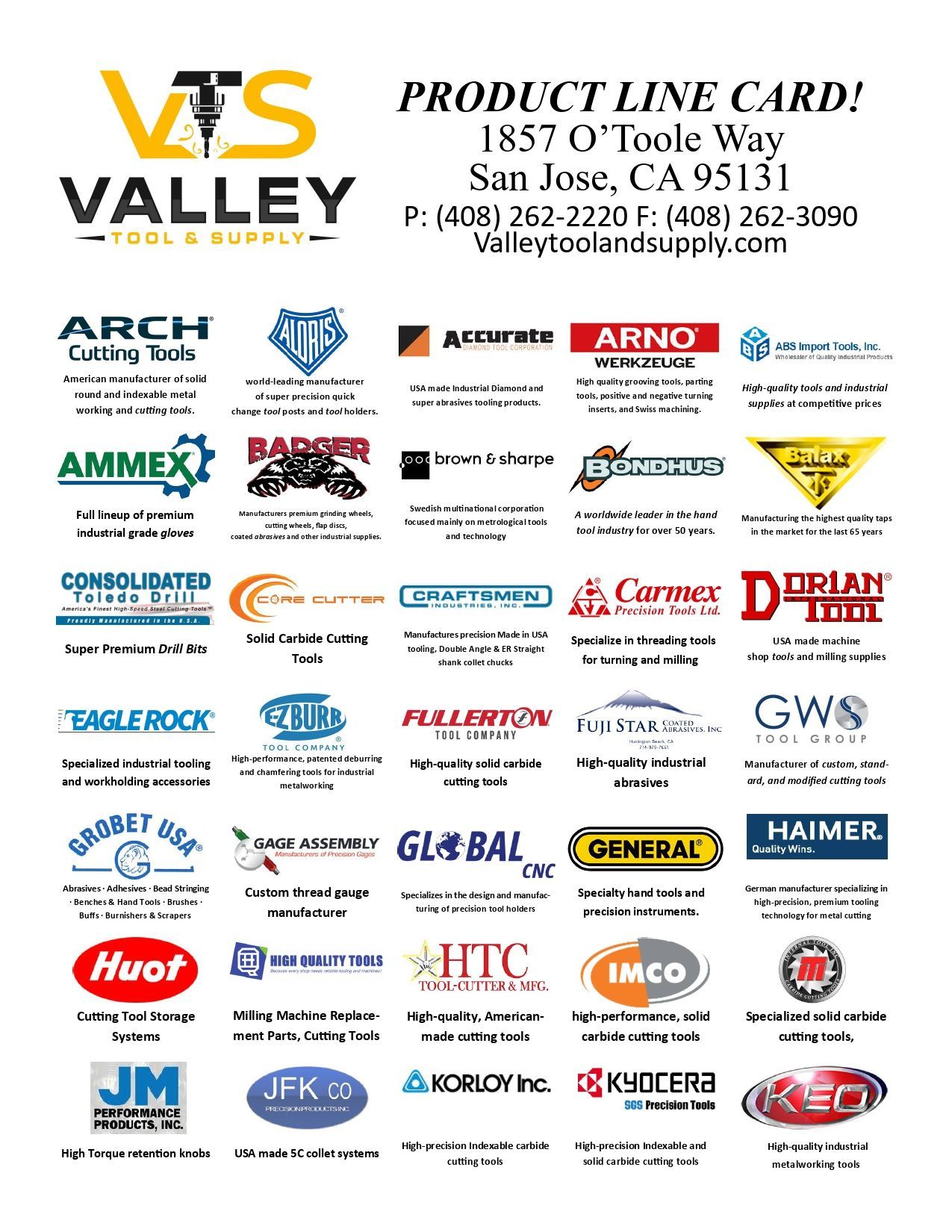 A list of logos for various companies on a white background.