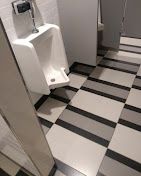 clean floors in bathroom