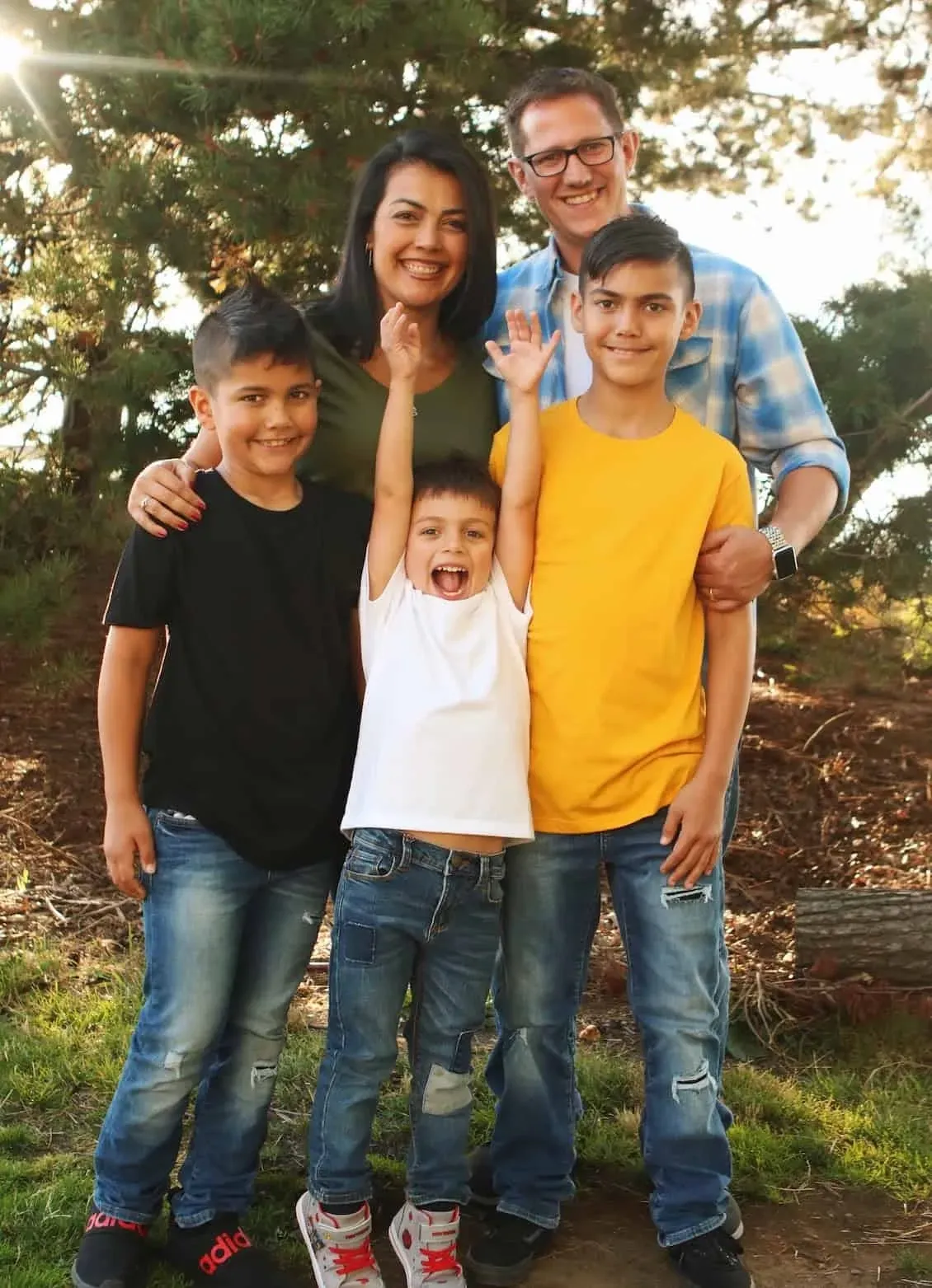 Mitch and Sabrina Valich with their 3 sons