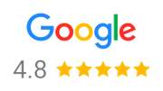 A google logo with four stars on it