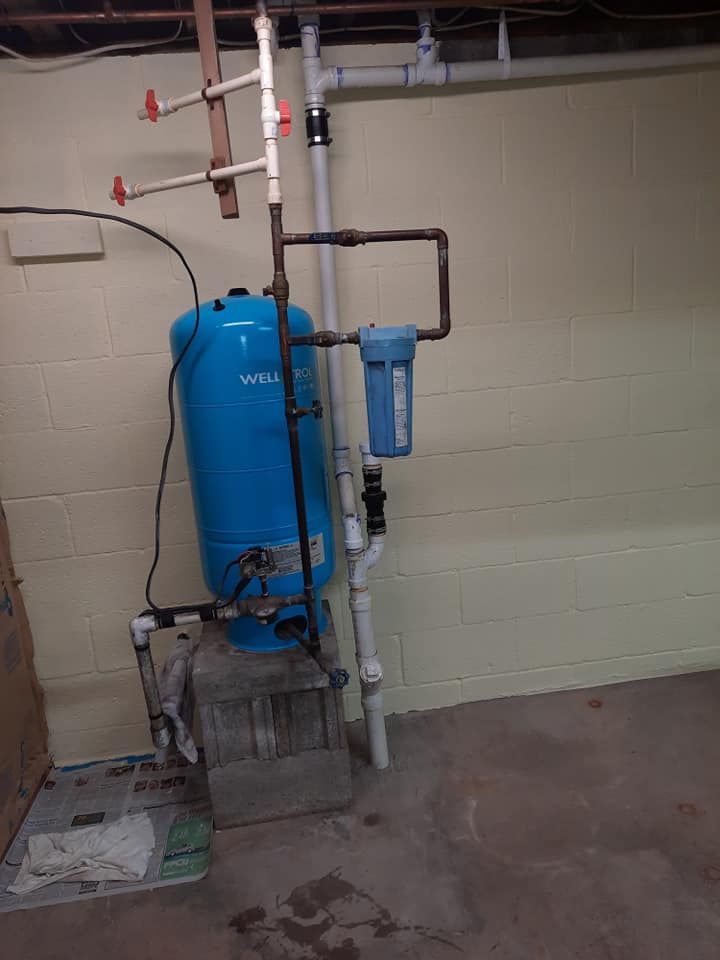 newly installed water tanks