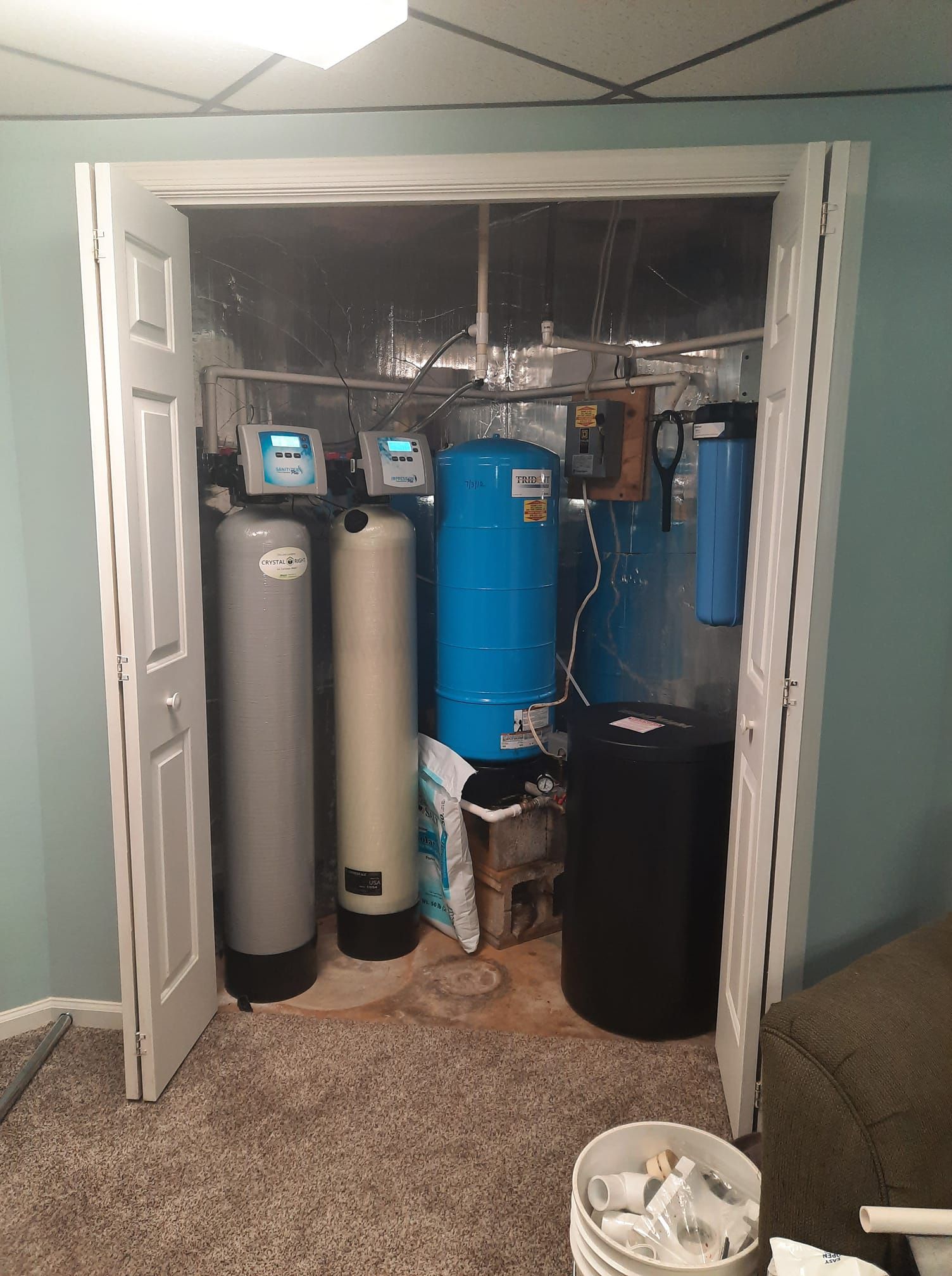 Water purification system installation