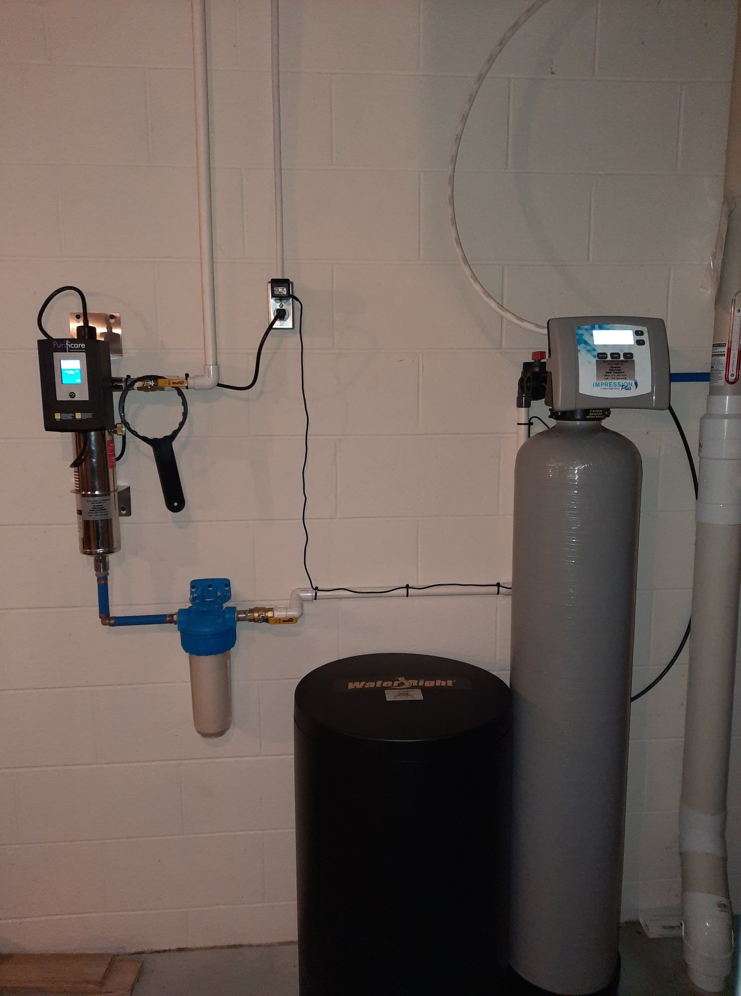 newly installed water tank