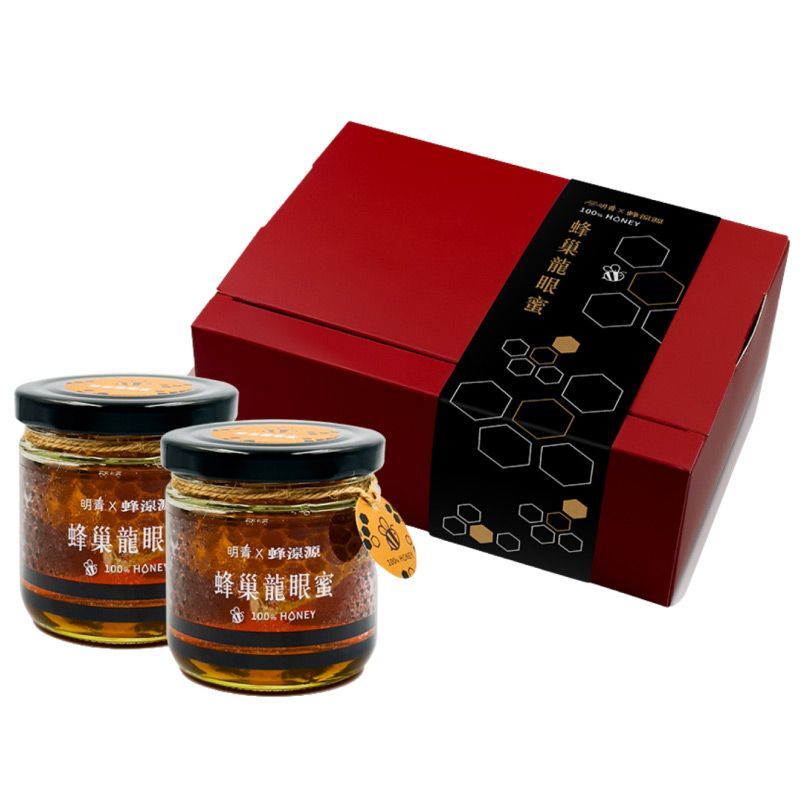 台灣蜂巢龍眼蜜禮盒240公克*2瓶