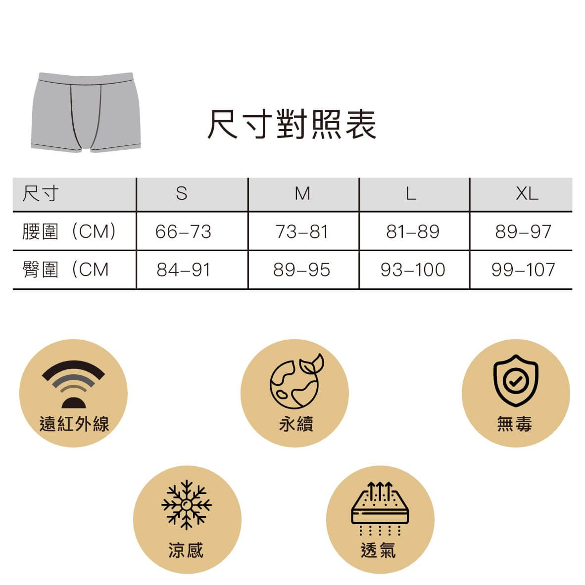冷熱循環科技內褲（男性適用）