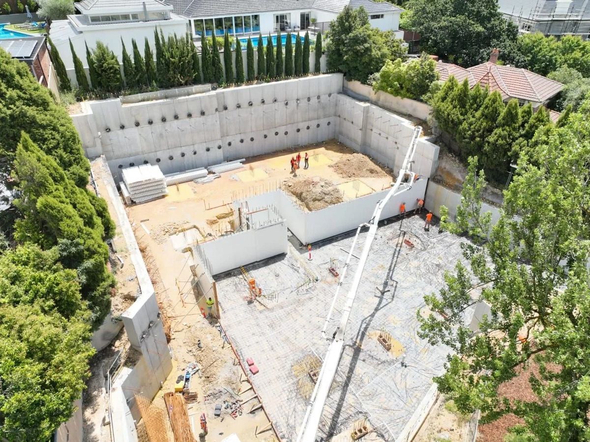 Commercial concrete pumping