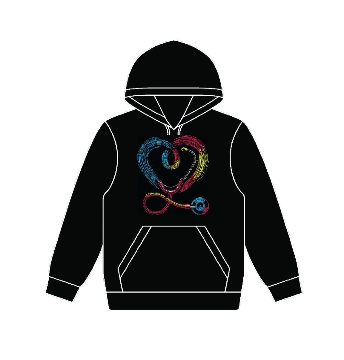 Neon Hart stethoscoop