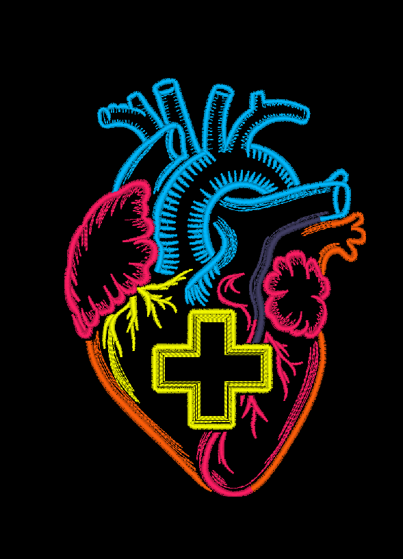 Neon Anatomic Heart