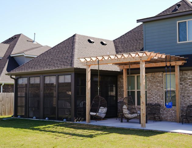 Tan Wall Sunrooms — Springdale, AR — Backyard Designs Inc.