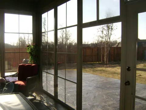 Interior of Glass Sunroom — Springdale, AR — Backyard Designs Inc.